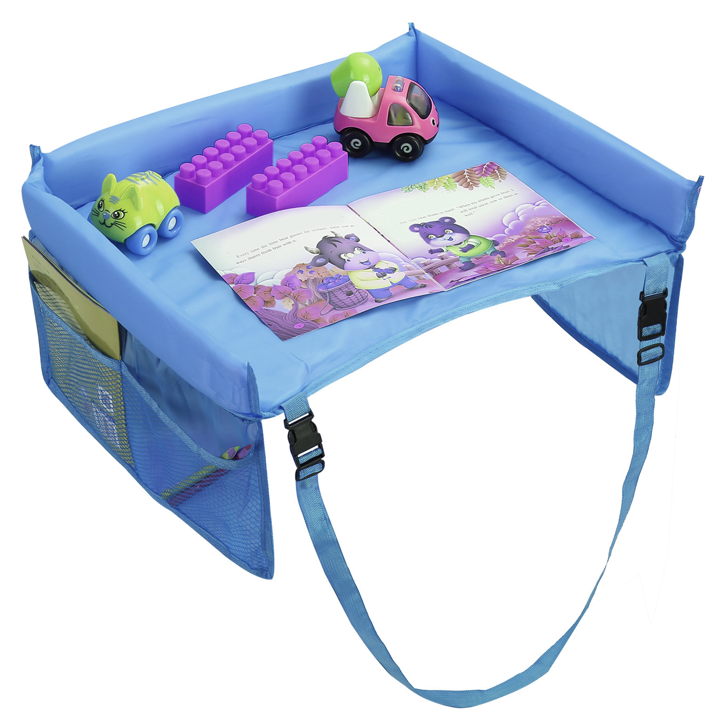 MESA VIAJE INFANTIL AUTOMÓVIL IMPORTCLICK CELESTE - 1