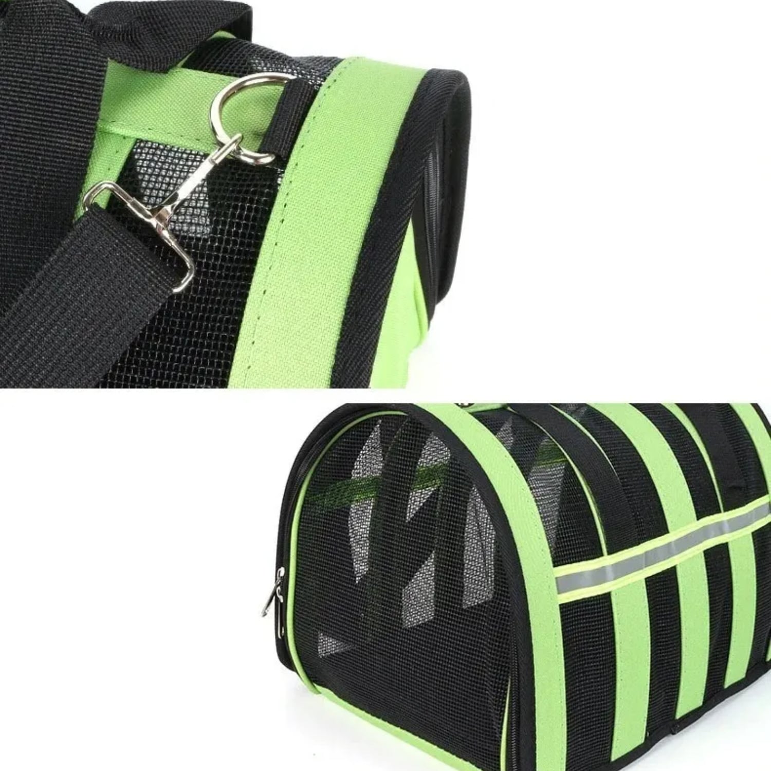CANIL PERROS BOLSO TRANSPORTE IMPORTCLICK VERDE 34X24X23 CM - 2