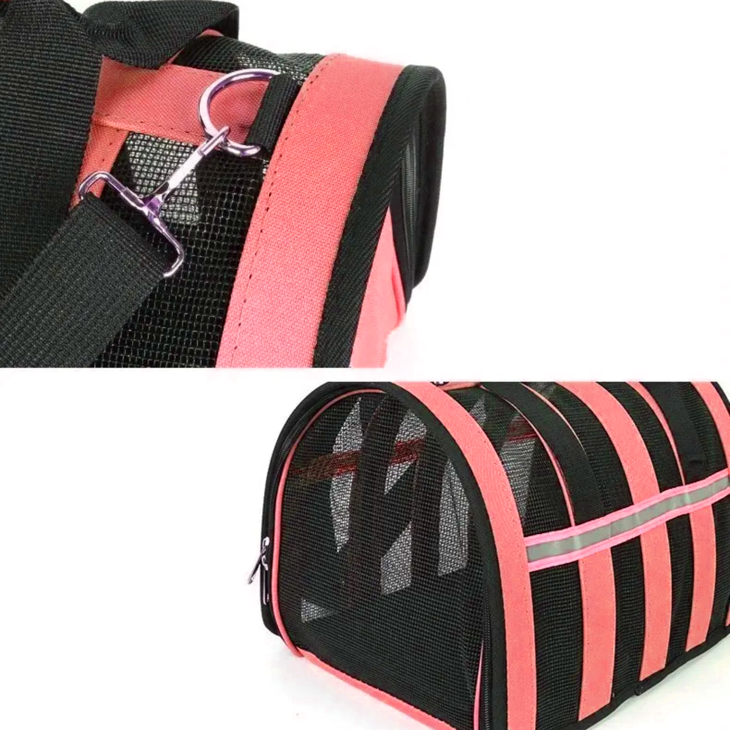 CANIL PERROS BOLSO TRANSPORTE IMPORTCLICK ROJO 34X24X23 CM - 3