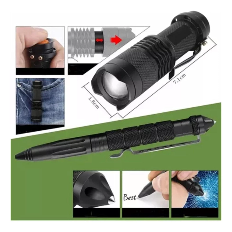 KIT IMPORTCLICK SUPERVIVENCIA EMERGENCIA MULTIHERRAMIENTA 18 PIEZAS ACERO - 4