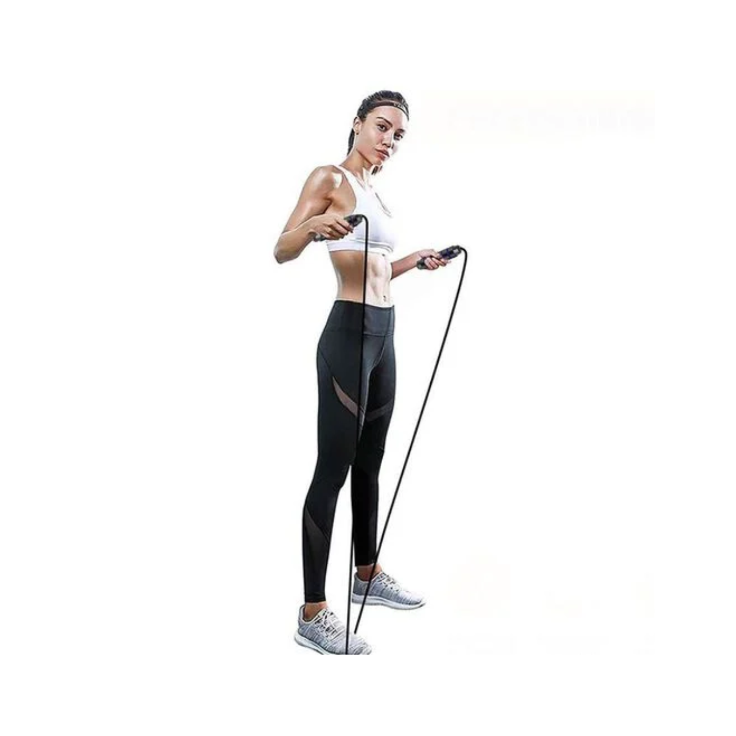 CUERDA SALTAR IMPORTCLICK CARDIO CROSSFIT DEPORTE NEGRO - 4