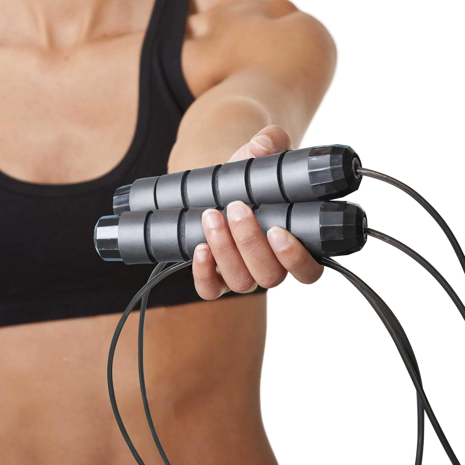 CUERDA SALTAR IMPORTCLICK CARDIO CROSSFIT DEPORTE NEGRO - 5