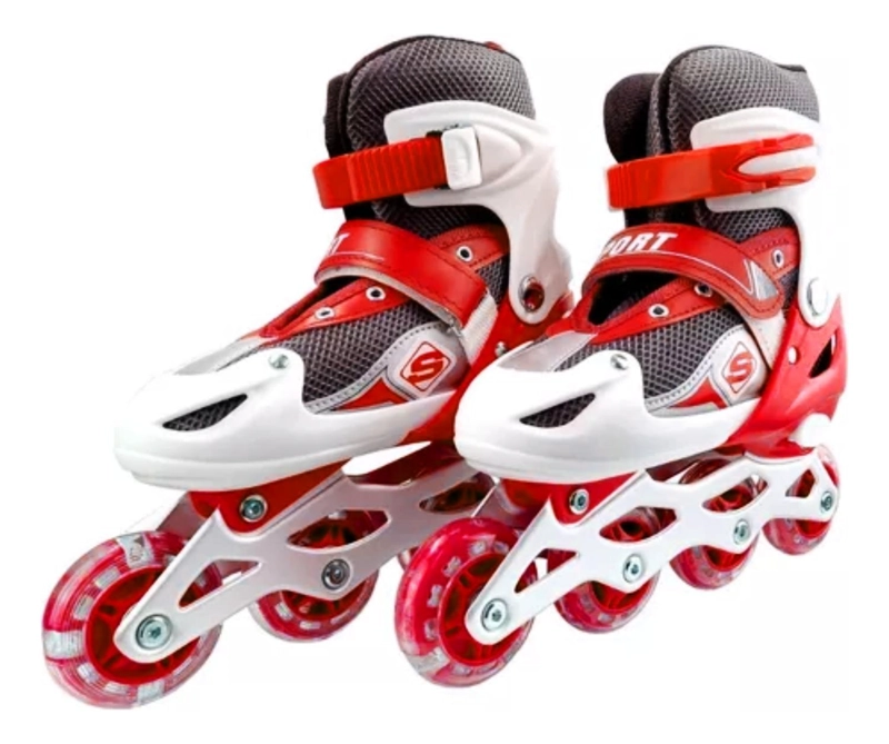 PATINES IMPORTCLICK ROLLER LÍNEA JUVENILES AJUSTABLE ROJO L - 1