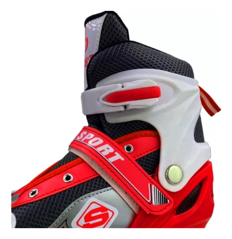 PATINES IMPORTCLICK ROLLER LÍNEA JUVENILES AJUSTABLE ROJO L - 3