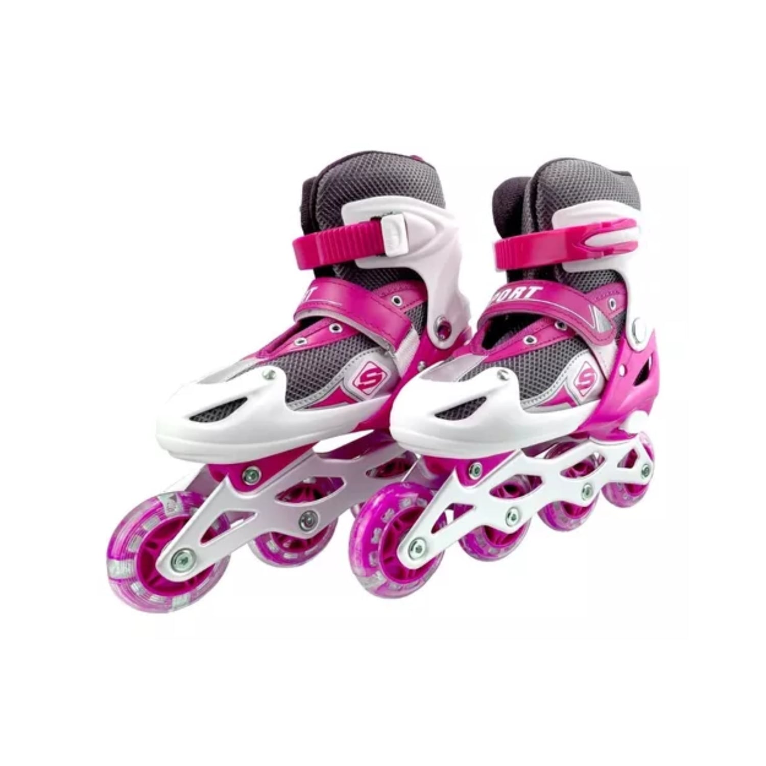 PATINES IMPORTCLICK ROLLER LÍNEA JUVENILES AJUSTABLE ROSADO S - 1