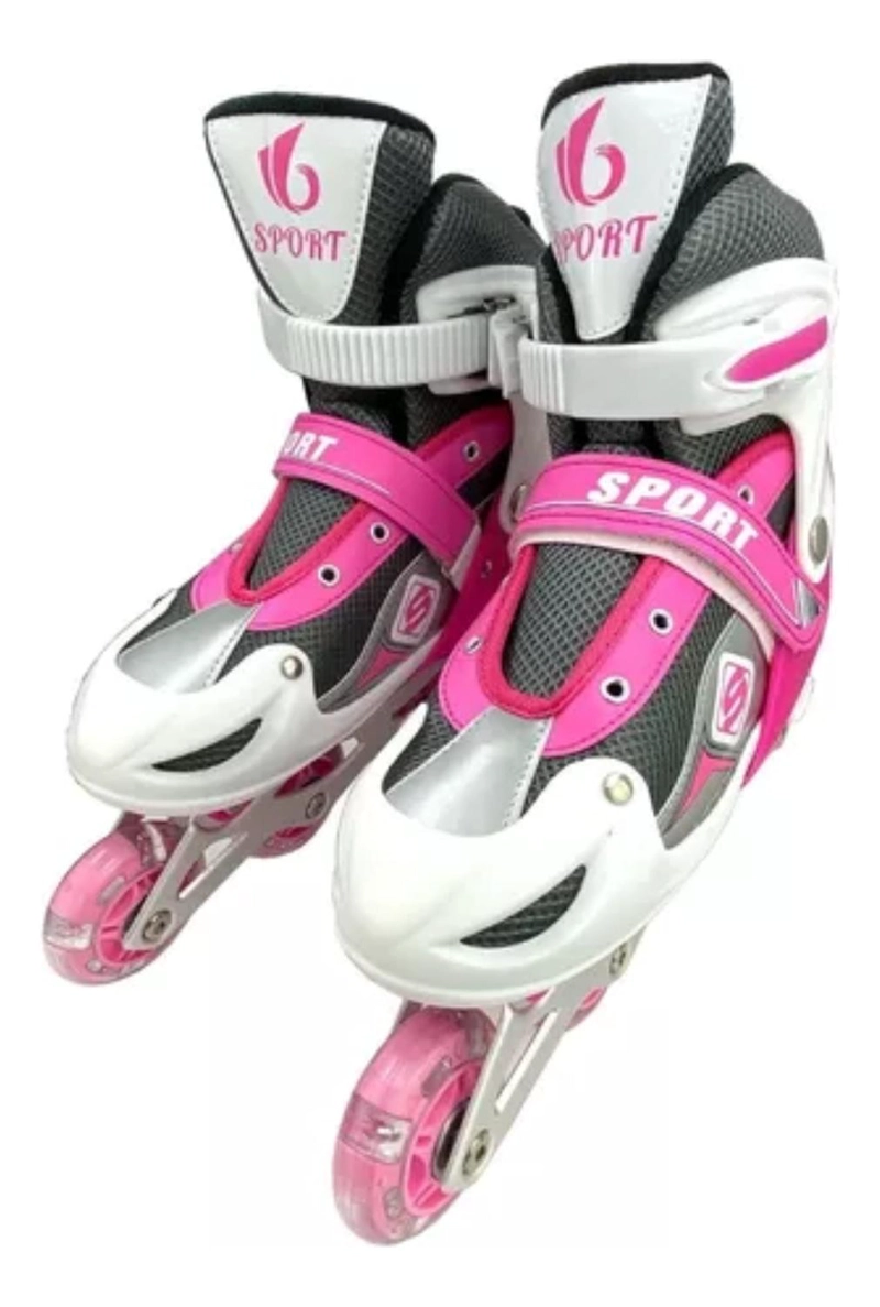 PATINES IMPORTCLICK ROLLER LÍNEA JUVENILES AJUSTABLE ROSADO S - 2