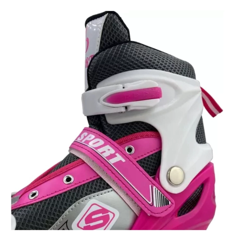 PATINES IMPORTCLICK ROLLER LÍNEA JUVENILES AJUSTABLE ROSADO S - 3