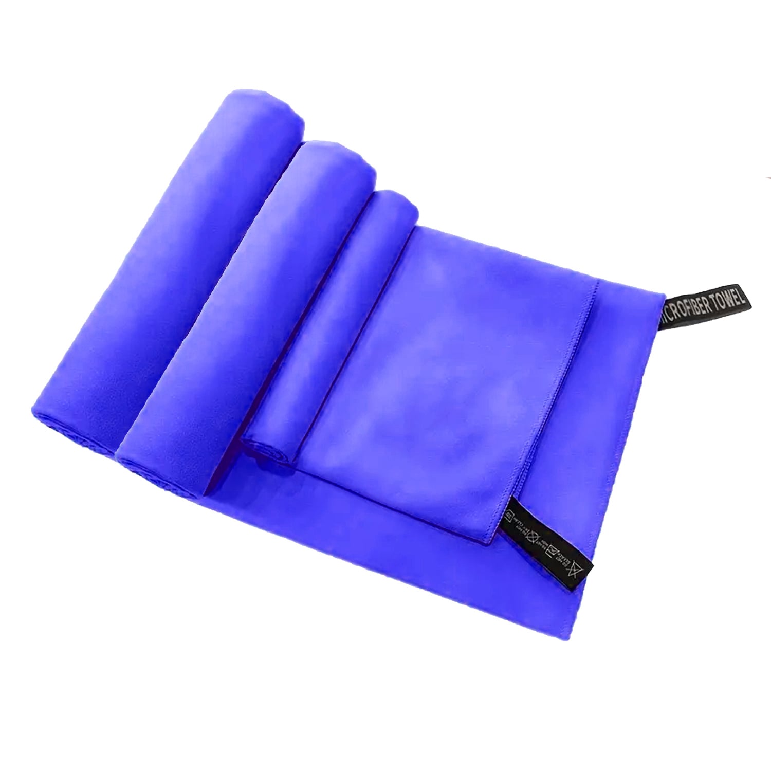 SET 3 TOALLAS BAÑO IMPORTCLICK HOG.534 VIAJE MICROFIBRA SECADO RÁPIDO ZAFIRO - 1