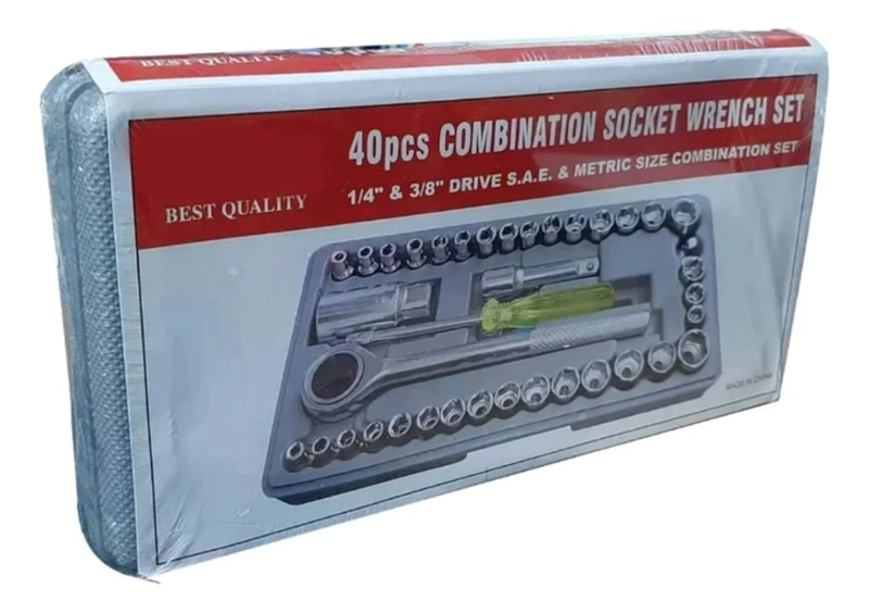 SET IMPORTCLICK AUT.79 CAJA JUEGO DADOS 40 PIEZAS 1/4-3/8 CHICHARRA AUTO 5 X 30 CM - 4