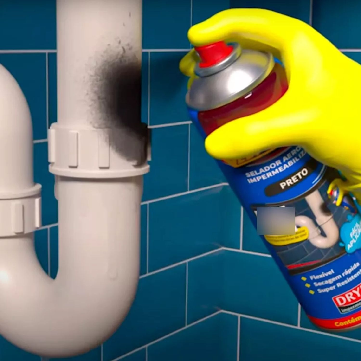 SELLADOR INSTANTÁNEO IMPORTCLICK HER.30 FUGA AGUA TECHO TUBERÍA AEROSOL 700 ML NEGRO - 3