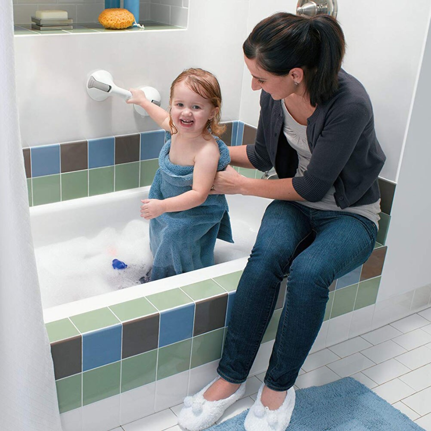 SET IMPORTCLICK HOG.450 2 ASAS AGARRADERA SEGURIDAD MANILLA BAÑO 29 CM - 5