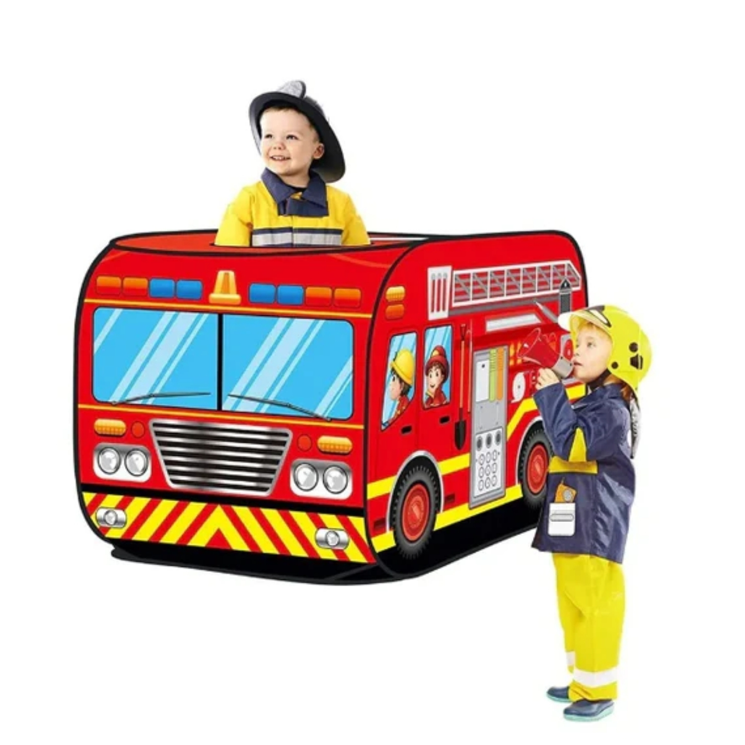 CARPA ARMABLE CENTRO JUEGOS CAMIÓN BOMBEROS INFANTIL 112X72X72 CM - 5