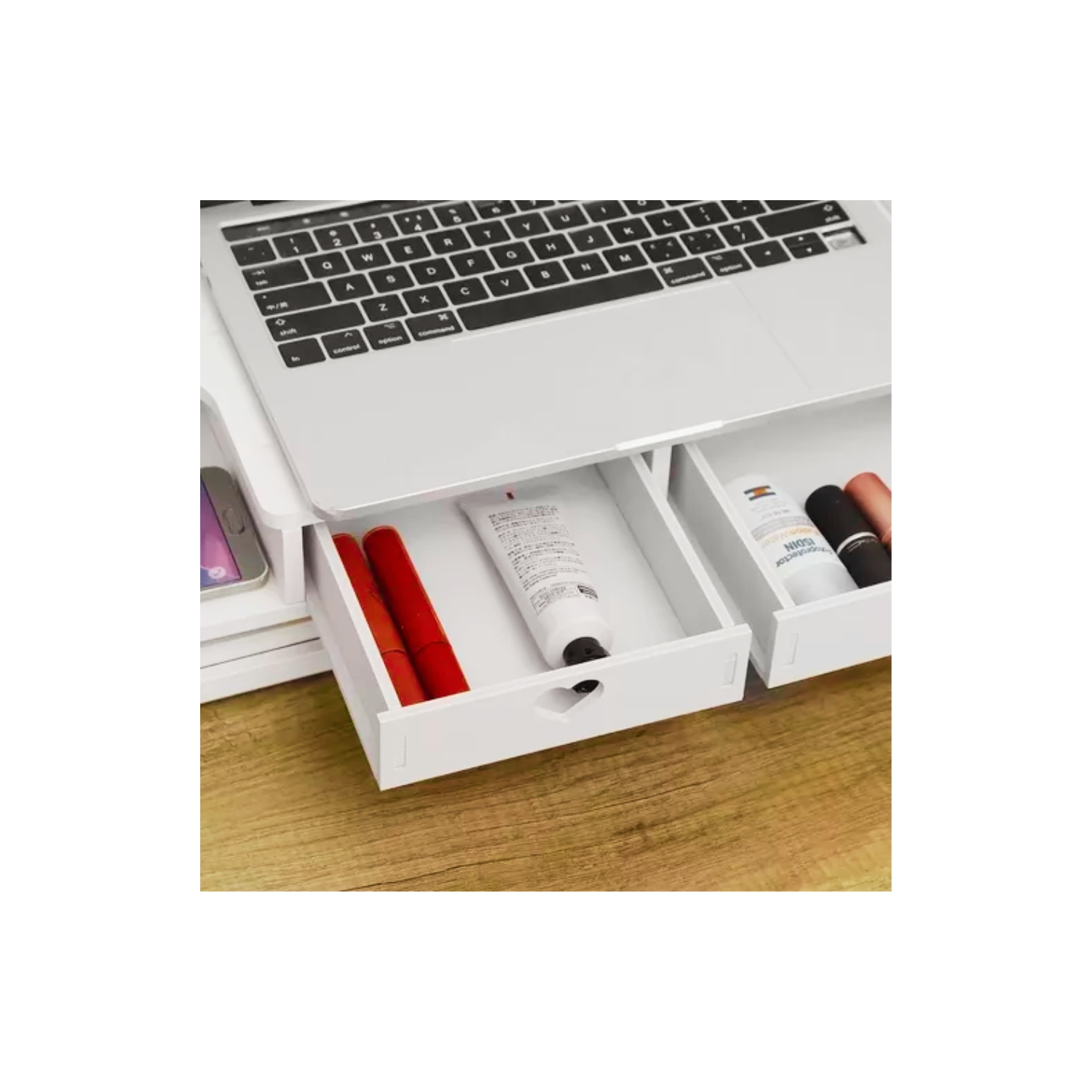 ORGANIZADOR IMPORTCLICK ESCRITORIO BASE MONITOR MADERA CORAZÓN - 4