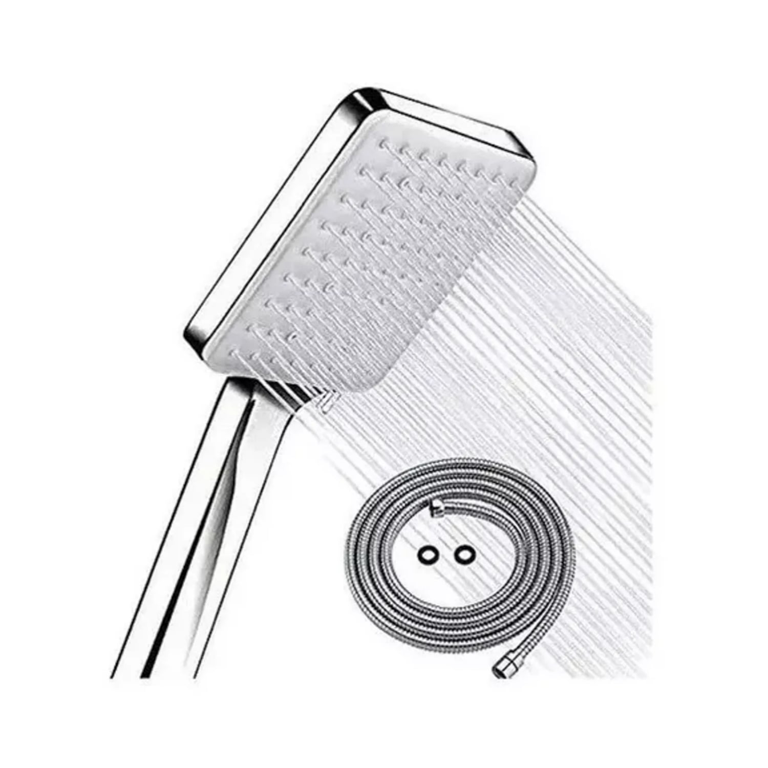 KIT IMPORTCLICK HOG.518 DUCHA TELÉFONO MANGUERA SOPORTE CROMADO - 3