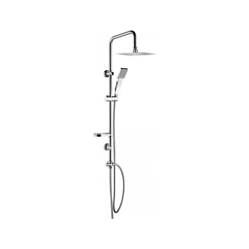 COLUMNA DUCHA IMPORTCLICK HOG.520 PLATO PLANO MODERNA METAL CROMADO - 1