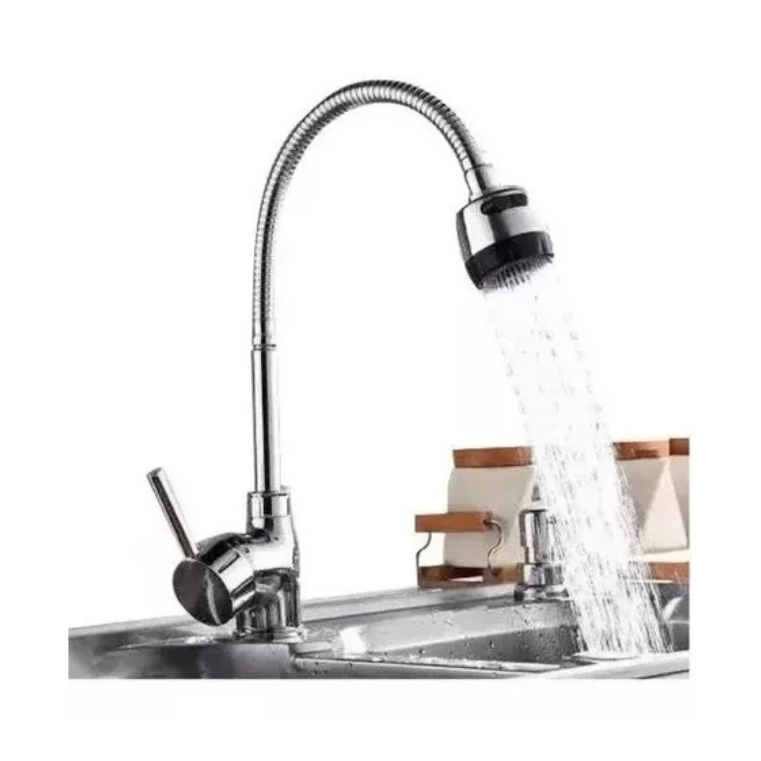 LLAVE IMPORTCLICK GRIFO MONOMANDO LAVAPLATOS EXTENSIBLE PROFESIONAL HOG.523 - 2