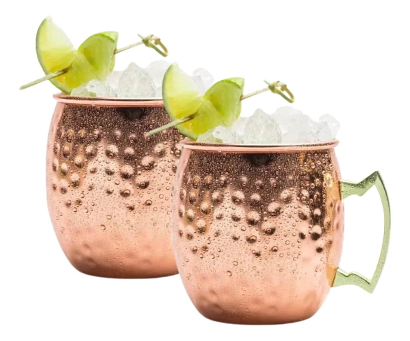 PACK 2 MUG COBRE VASOS TRAGOS MOSCOW MULE 500 ML - 3