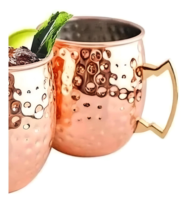 PACK 2 MUG COBRE VASOS TRAGOS MOSCOW MULE 500 ML - 4