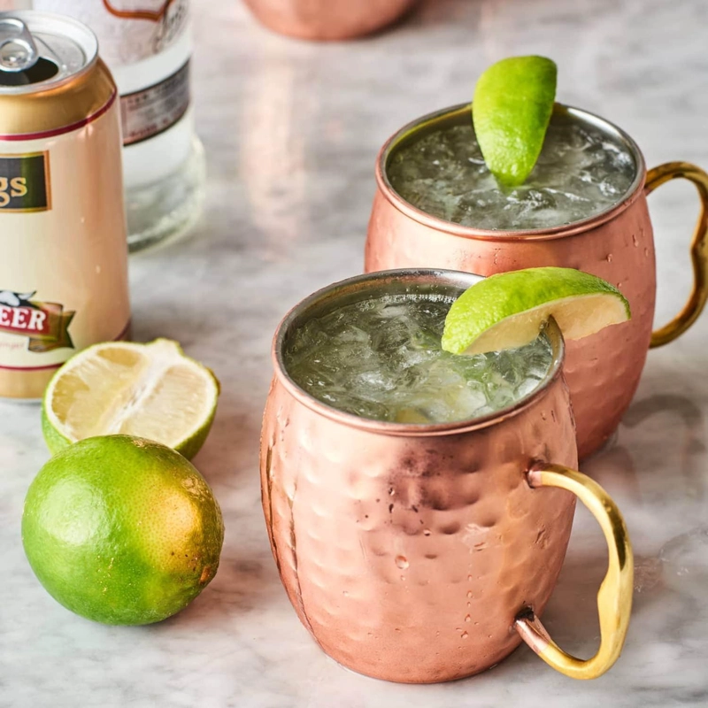 PACK 2 MUG COBRE VASOS TRAGOS MOSCOW MULE 500 ML - 5