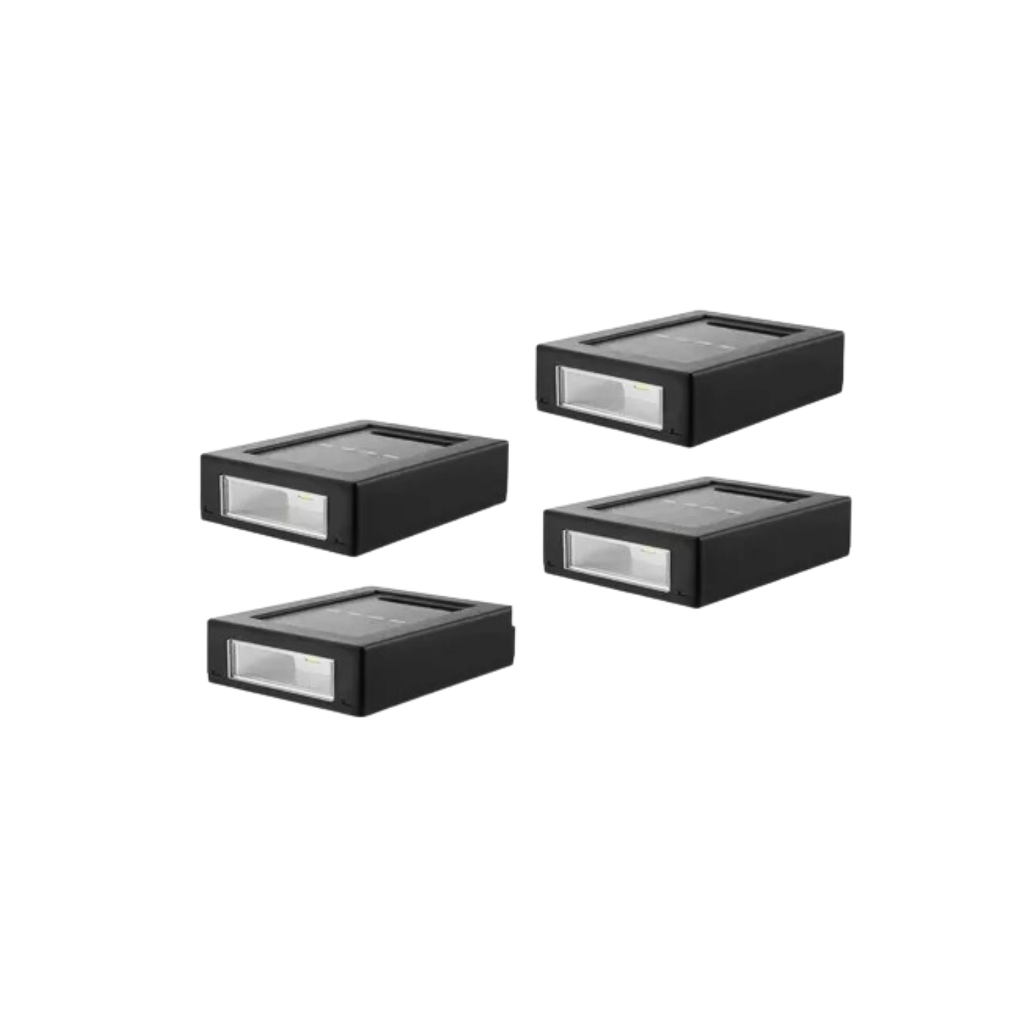 PACK IMPORTCLICK HOG.602 4 FOCOS MURO APLIQUE LED SOLAR JARDÍN 10X3X7 CM - 1