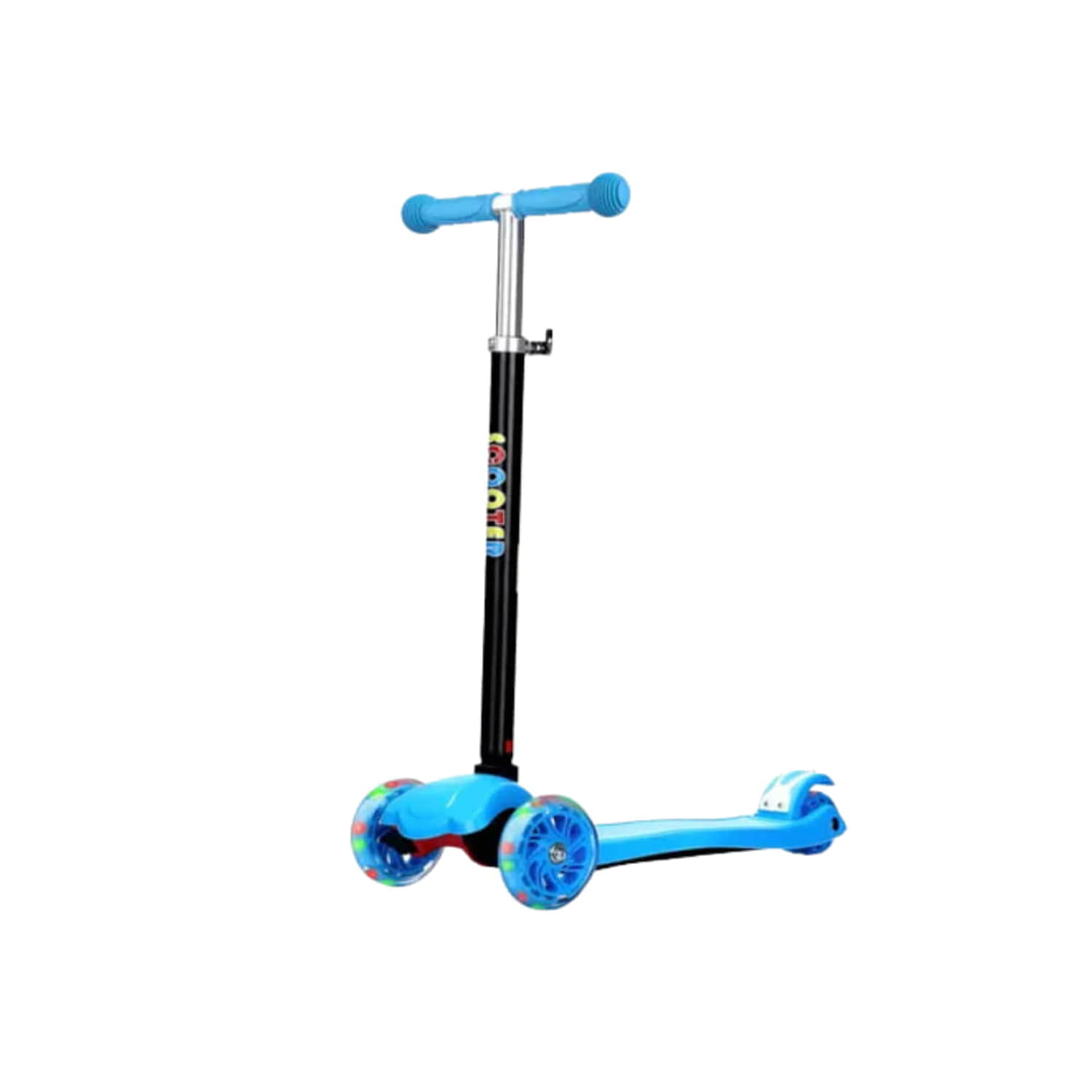 SCOOTER IMPORTCLICK MONOPATÍN 3 RUEDAS LED INFANTIL REGULABLE CELESTE - 1