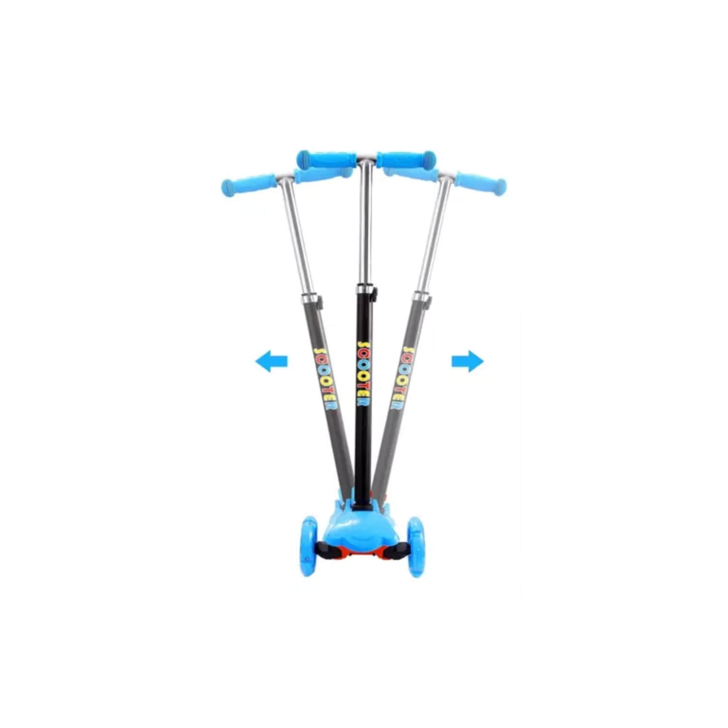 SCOOTER IMPORTCLICK MONOPATÍN 3 RUEDAS LED INFANTIL REGULABLE CELESTE - 4