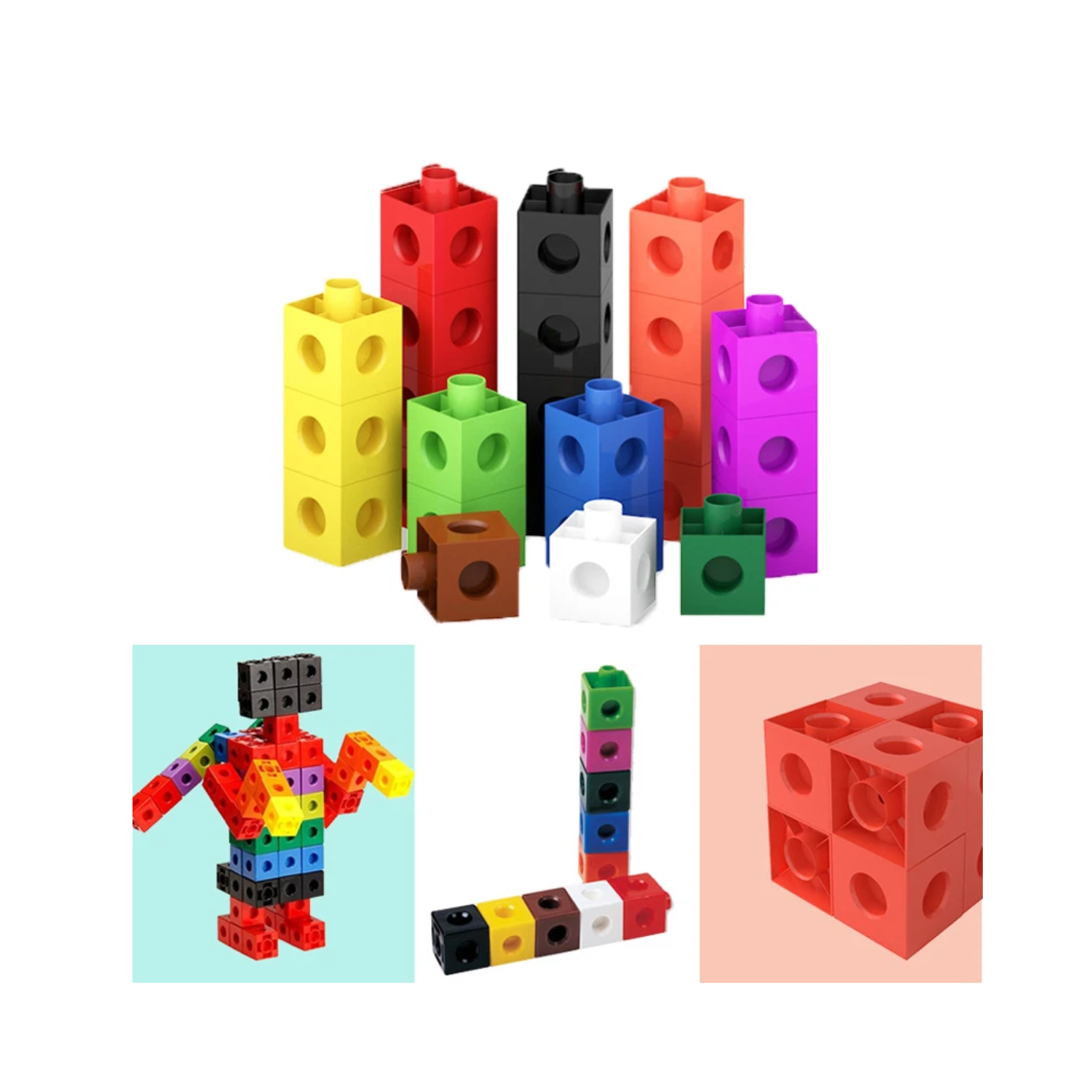 PACK IMPORTCLICK INF.91 100 CUBOS LEGO MULTIENCAJE INFANTIL - 3