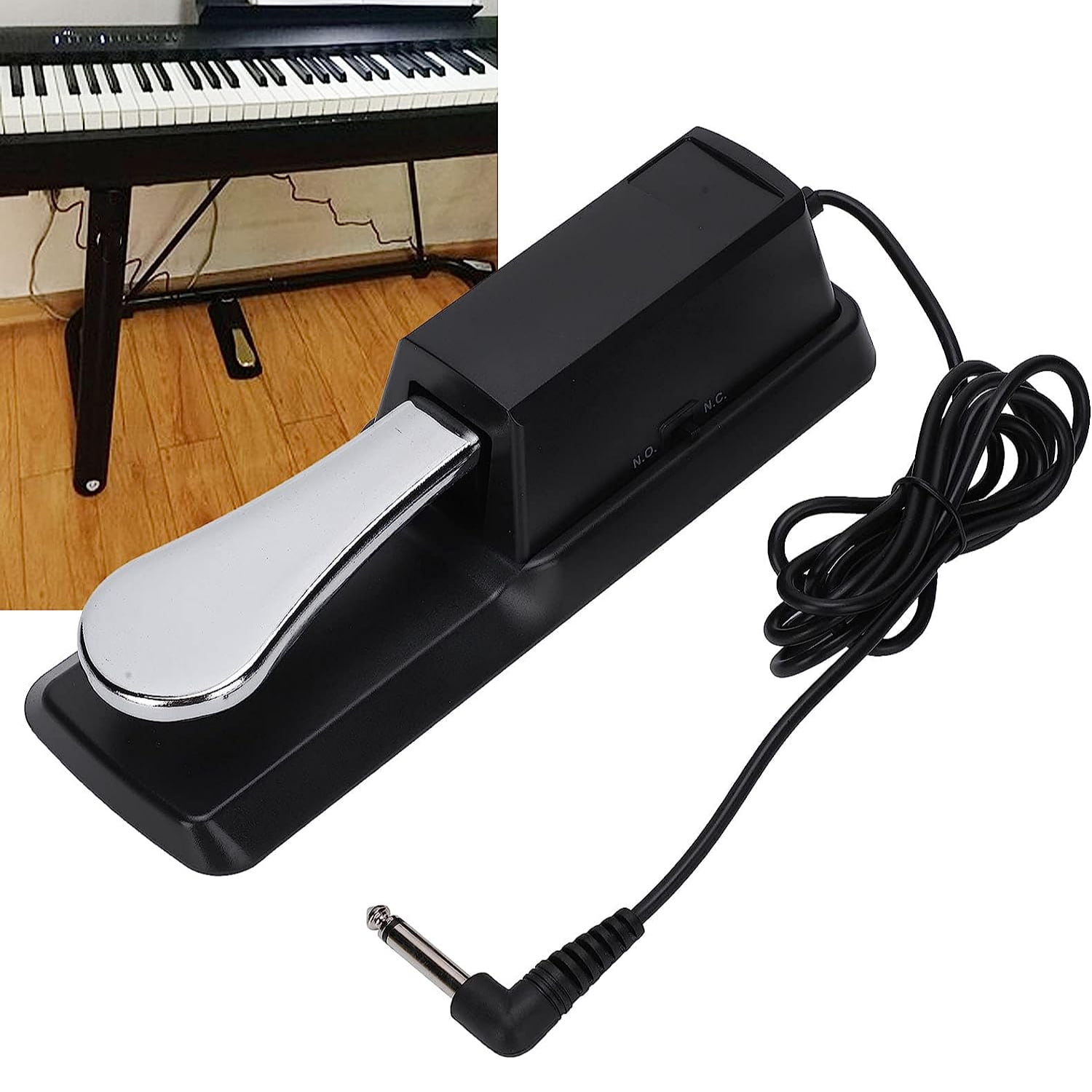 PEDAL IMPORTCLICK SUSTAIN UNIVERSAL TECLADO POLARIDAD PIANO MÚSICA TEC.211 - 6
