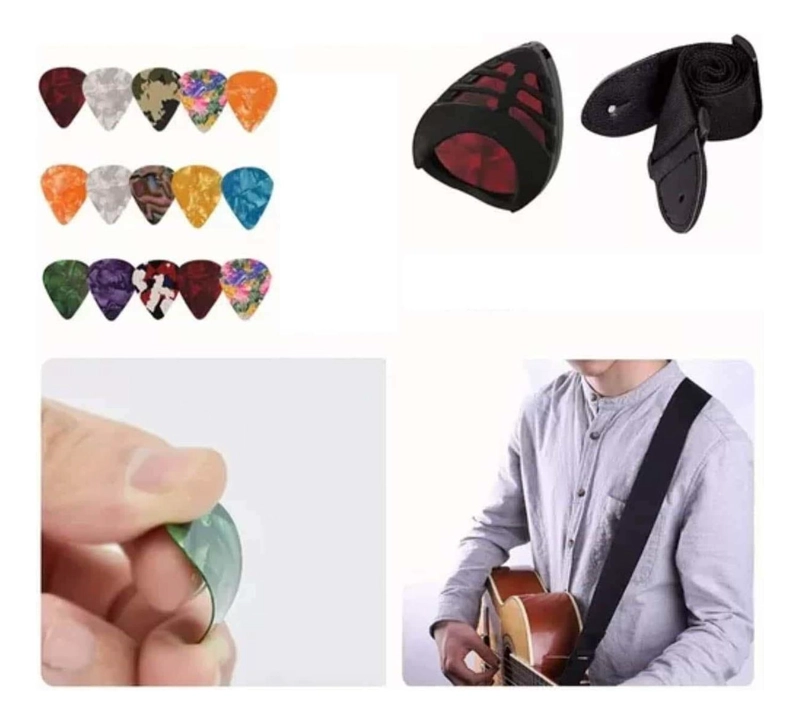 KIT IMPORTCLICK 66 ACCESORIOS GUITARRA ACÚSTICA CUERDAS - 3