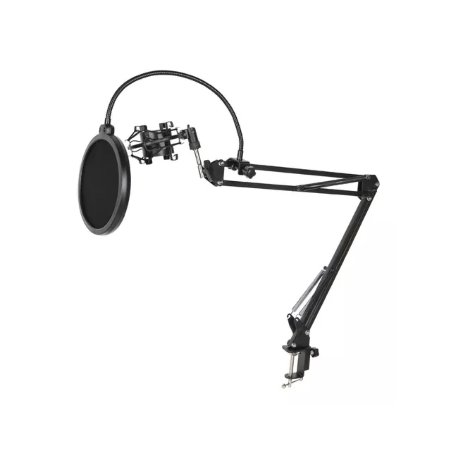 KIT SOPORTE IMPORTCLICK TEC.207 MICRÓFONO CONDENSADOR BRAZO ANTIPOP ARAÑA - 1