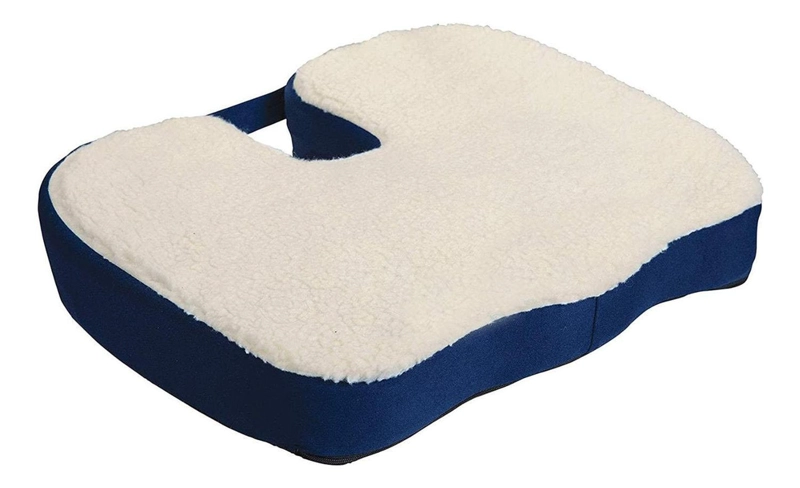 COJÍN IMPORTCLICK VISCOELÁSTICO LUMBAR COXIS ESPALDA 43.5 X 32.5 CM GRIS - 1