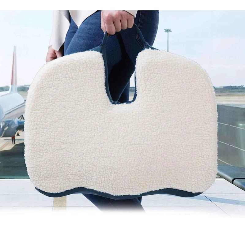 COJÍN IMPORTCLICK VISCOELÁSTICO LUMBAR COXIS ESPALDA 43.5 X 32.5 CM GRIS - 2