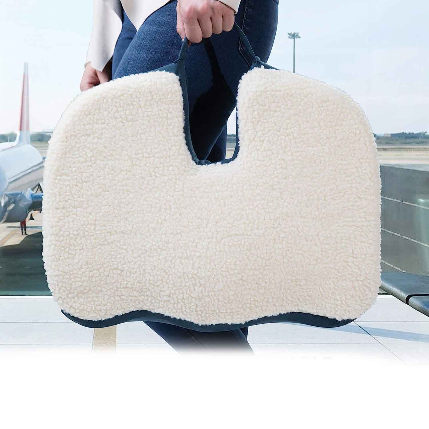 COJÍN IMPORTCLICK VISCOELÁSTICO LUMBAR COXIS ESPALDA 43.5 X 32.5 CM GRIS - 2
