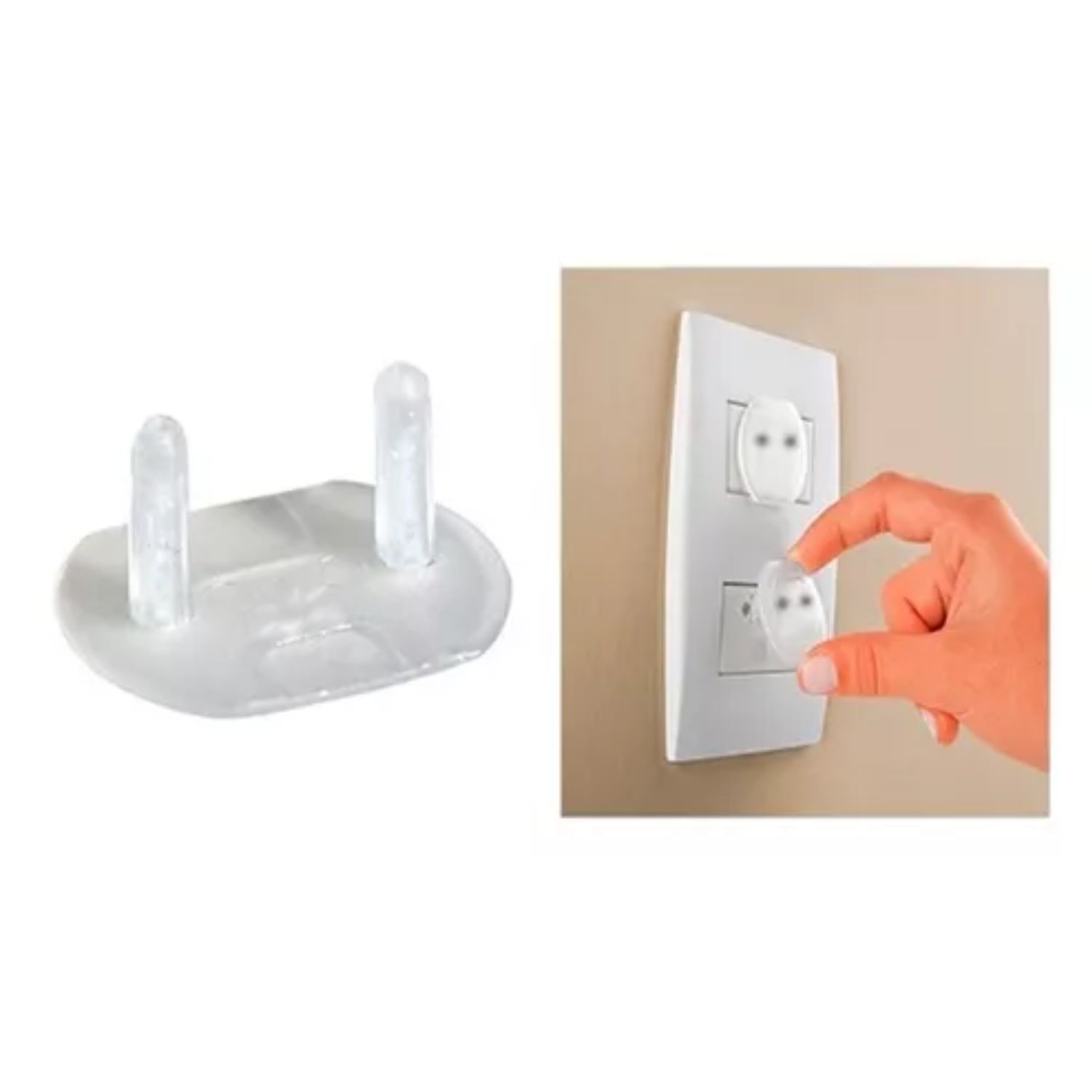 SET IMPORTCLICK INF.84 TRANSPARENTE 24 CUBRE ENCHUFE SEGURIDAD BEBES NIÑOS - 5