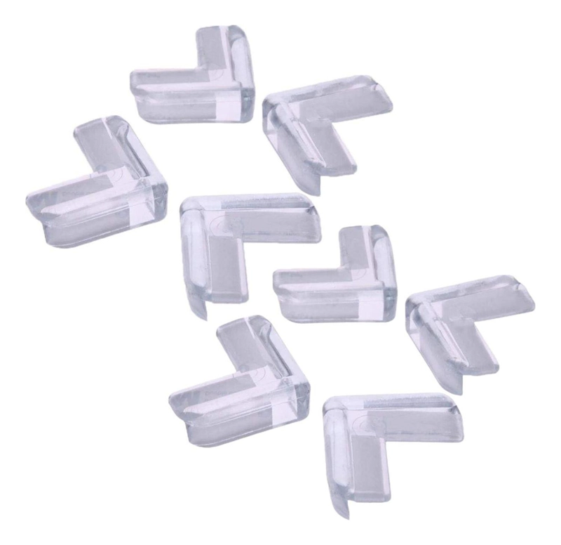 SET IMPORTCLICK INF.85 TRANSPARENTE 8 ESQUINEROS MESAS MUEBLES PROTECCIÓN BEBÉ - 1