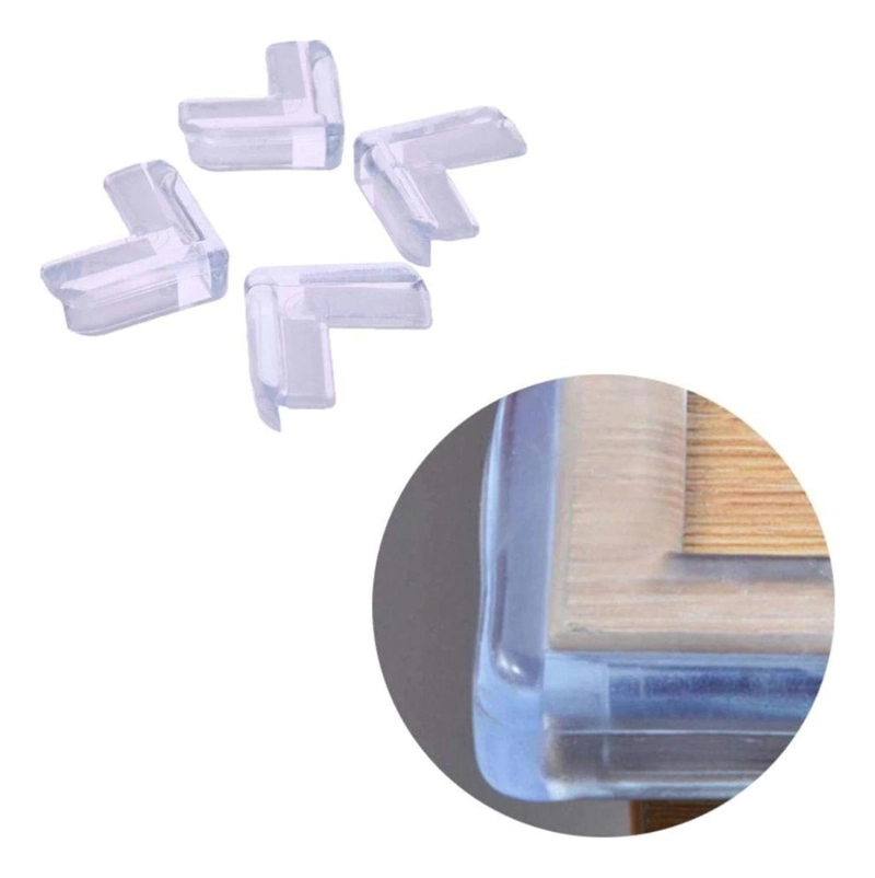SET IMPORTCLICK INF.85 TRANSPARENTE 8 ESQUINEROS MESAS MUEBLES PROTECCIÓN BEBÉ - 2