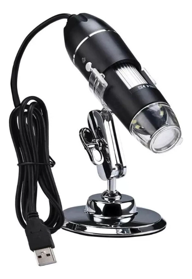 MICROSCOPIO IMPORTCLICK DIGITAL USB 1600X CÁMARA 8 LEDS PC - 2