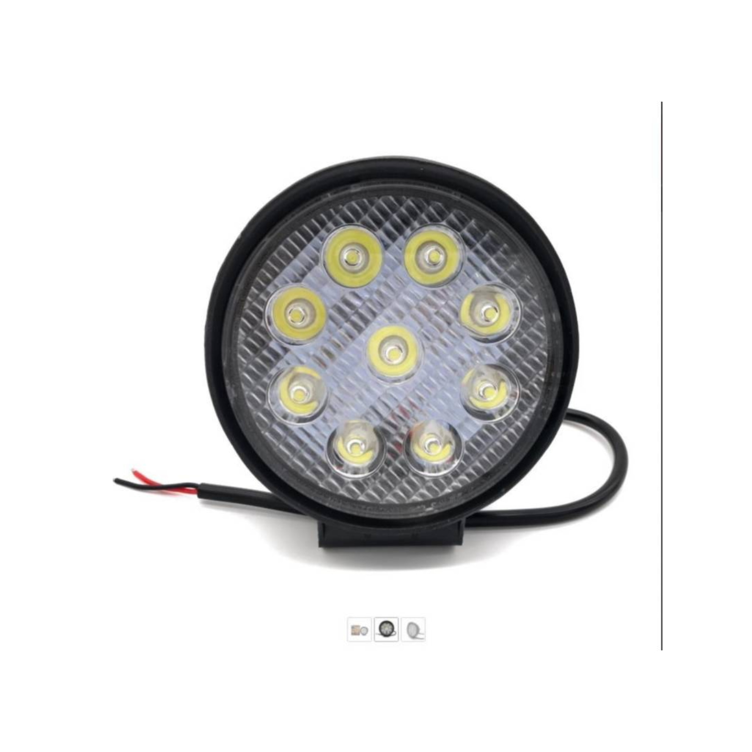SET 2 FOCOS NEBLINERO IMPORTCLICK REDONDO LED 27 WATT 12 V LUZ BLANCA - 4