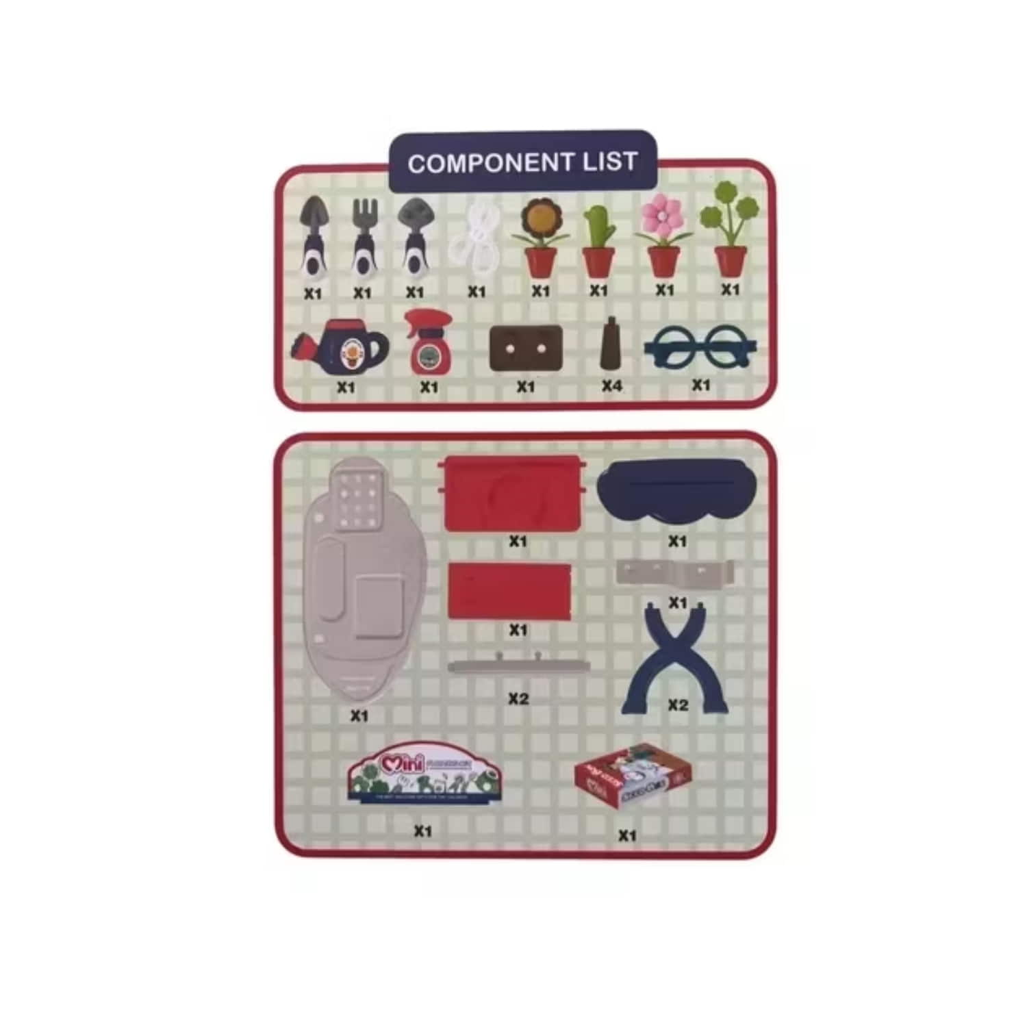 MINI JARDÍN IMPORTCLICK SET ARMABLE DIDÁCTICO INFANTIL 40X16X35 CM INF.106 - 2