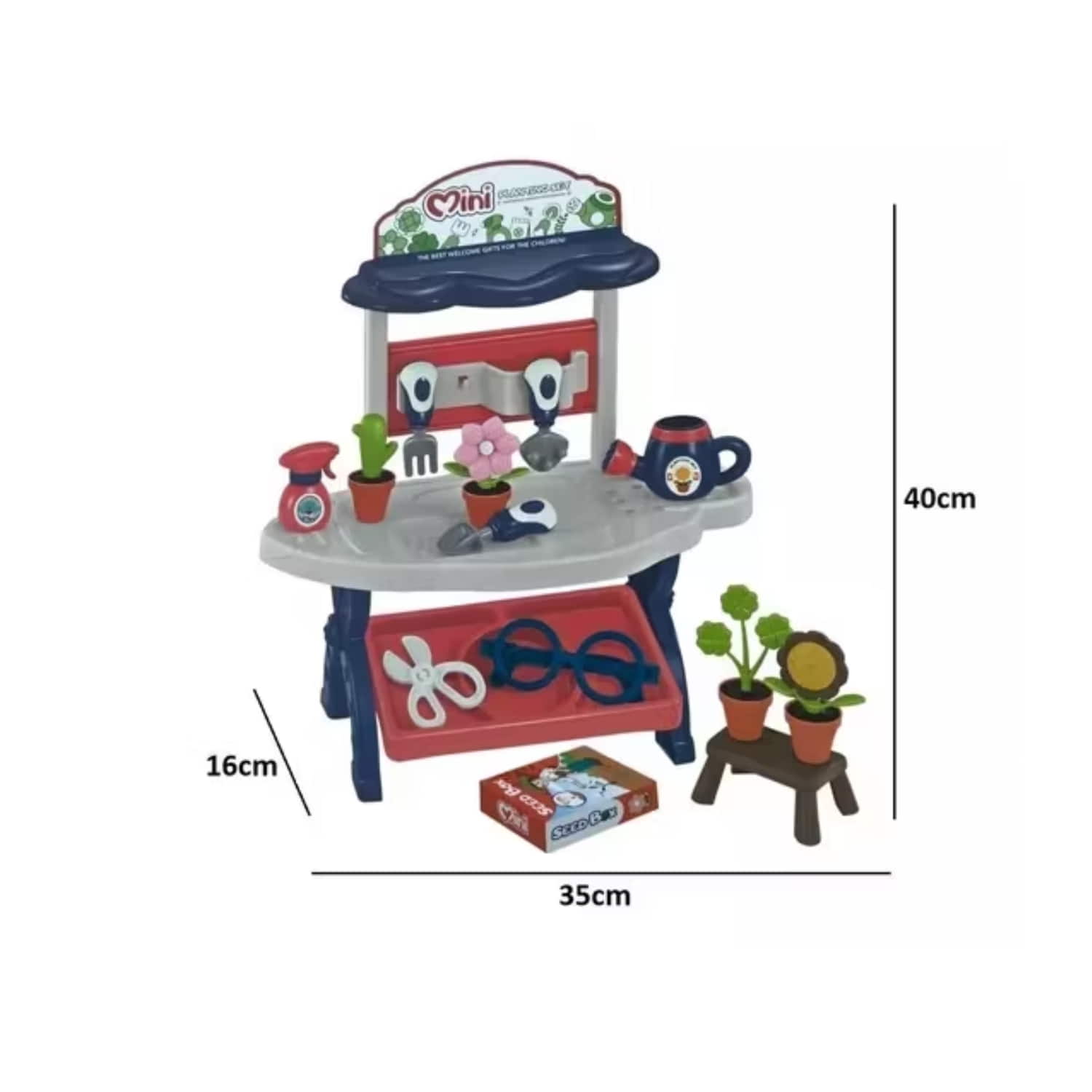 MINI JARDÍN IMPORTCLICK SET ARMABLE DIDÁCTICO INFANTIL 40X16X35 CM INF.106 - 4