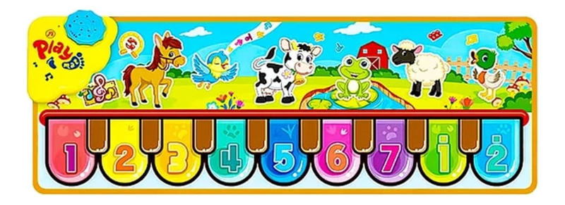 ALFOMBRA IMPORTCLICK MUSICAL PIANO INFANTIL BATERÍA 85X30 CM INF.111 - 1