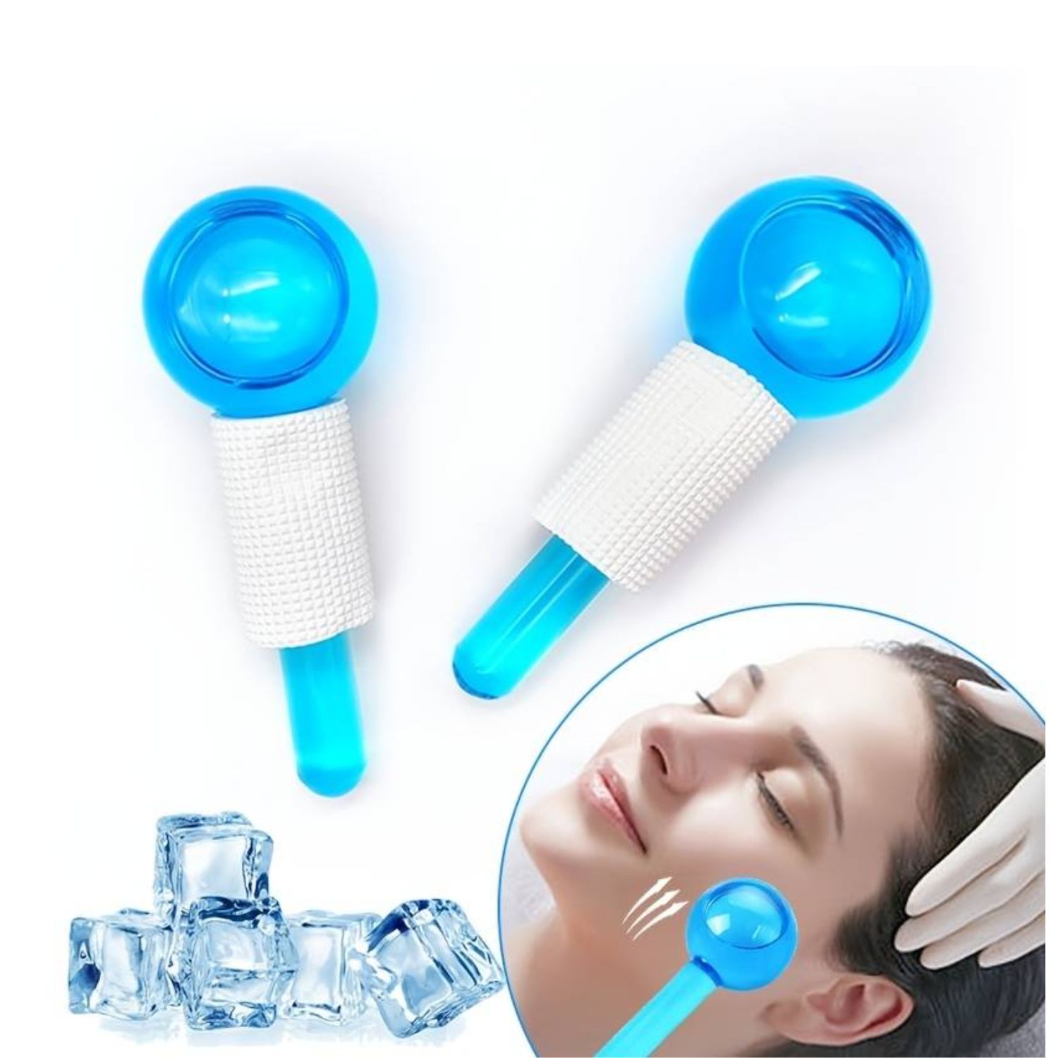 MASAJEADORA FACIAL IMPORTCLICK BOLAS CRISTAL FRIO CALOR - 3