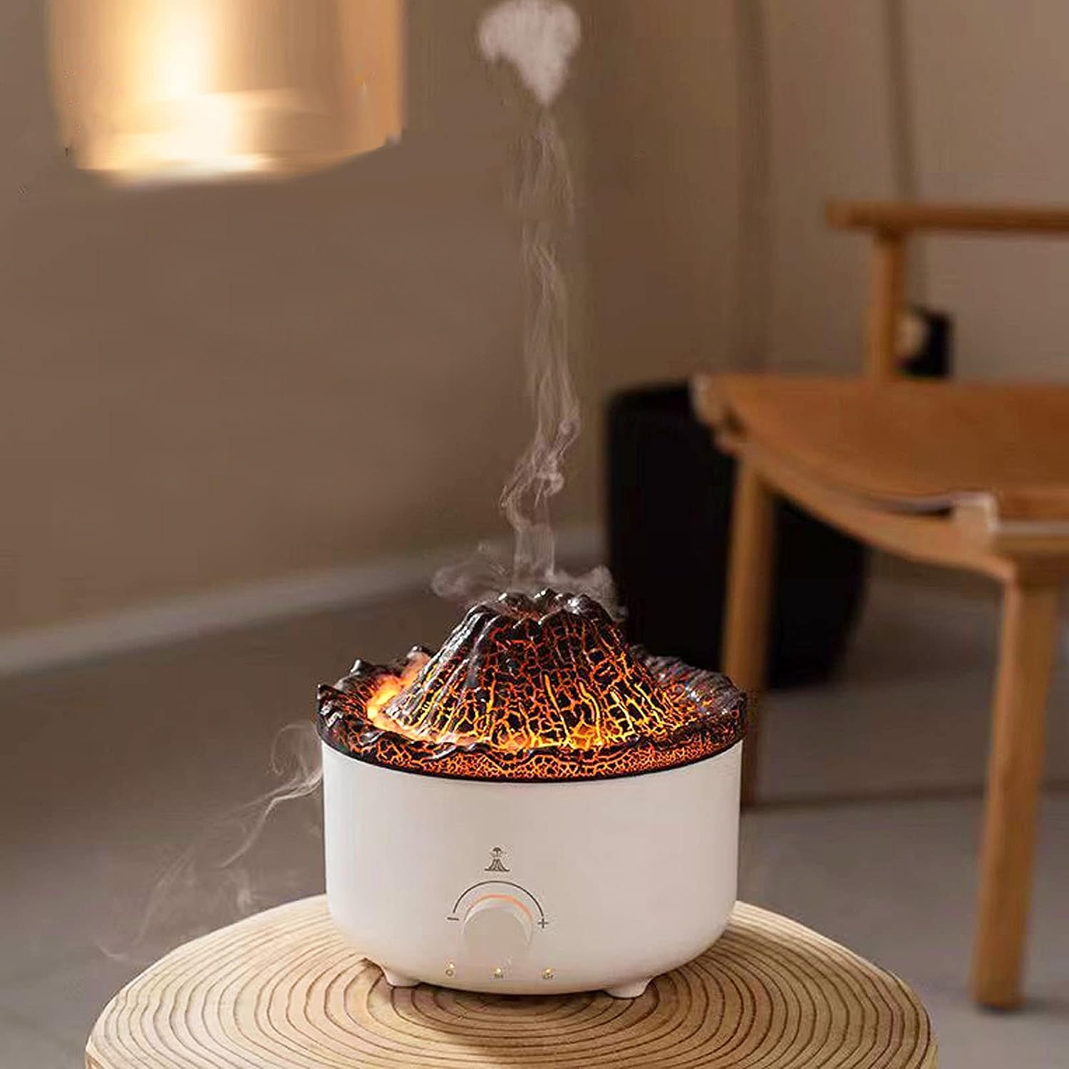 DIFUSOR HUMIDIFICADOR AROMAS IMPORTCLICK HOG.820 LUZ LED DISEÑO VOLCÁN USB 500 ML - 8