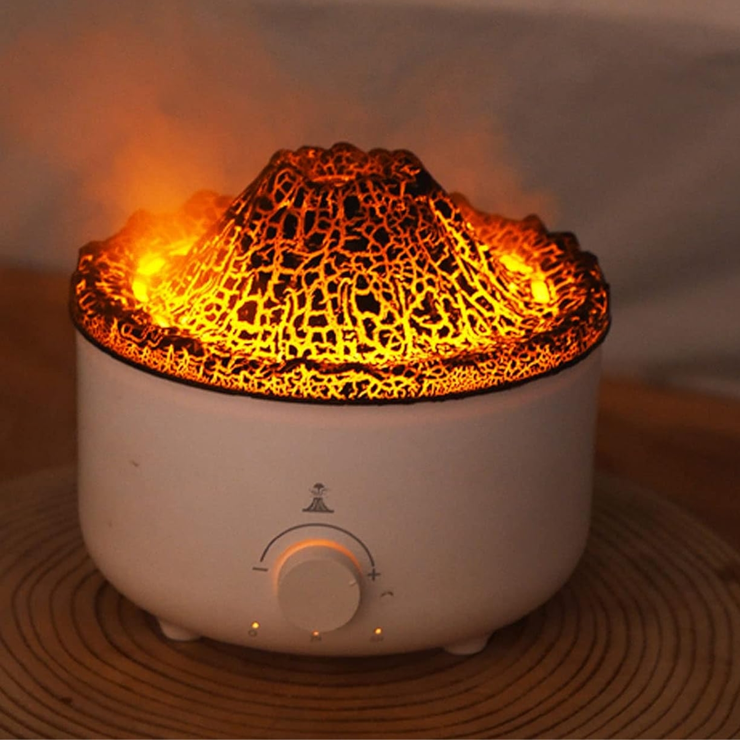 DIFUSOR HUMIDIFICADOR AROMAS IMPORTCLICK HOG.820 LUZ LED DISEÑO VOLCÁN USB 500 ML - 9