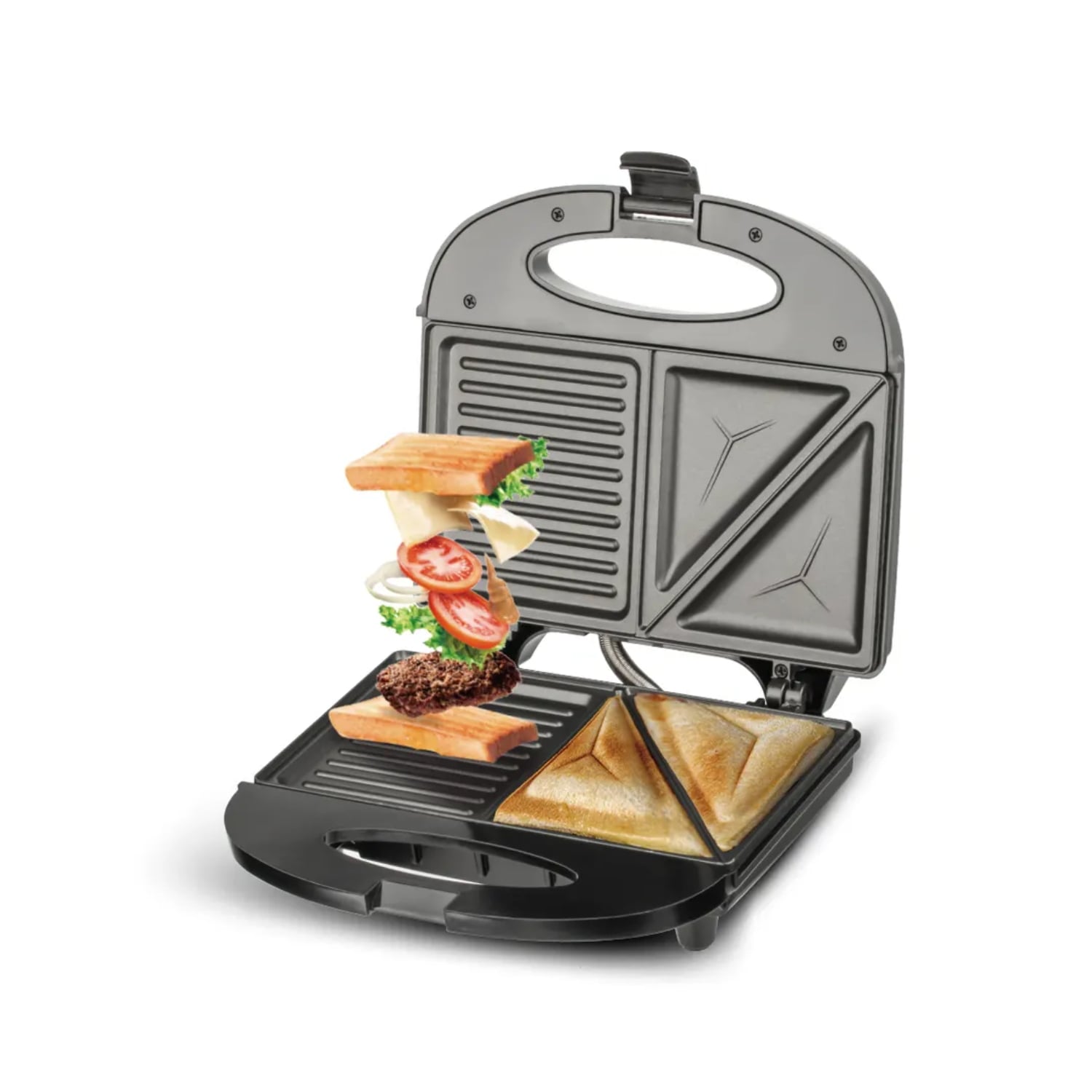 IMPORTCLICK TOSTADORA IMPORTCLICK MÁQUINA PLANCHA SANDWICHERA ELÉCTRICA 850W NEGRO HOG.822