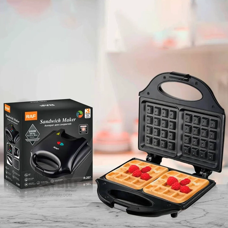 MAQUINA PLANCHA WAFLES ELE CTRICA NEGRO - 4
