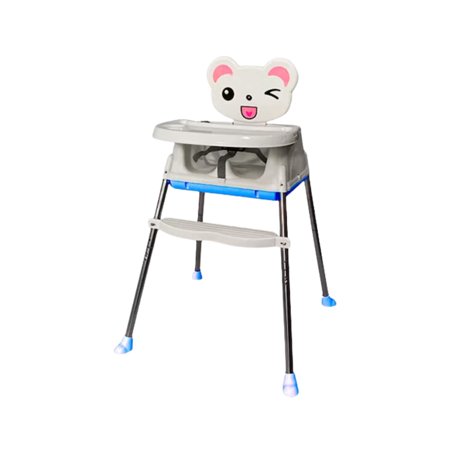 SILLA IMPORTCLICK INF.94 COMER BEBÉ INFANTIL 3 EN 1 AJUSTABLE CELESTE - 1