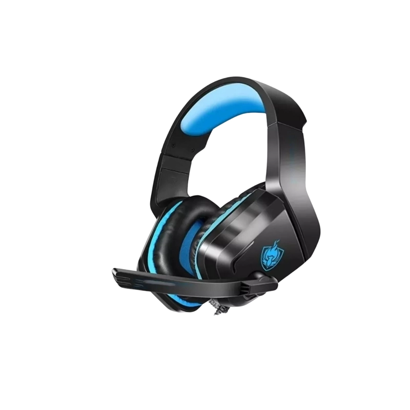 AUDÍFONOS GAMER IMPORTCLICK HEADSET TEC.316 ESTÉREO AZUL CONECTOR JACK 3.5MM - 1