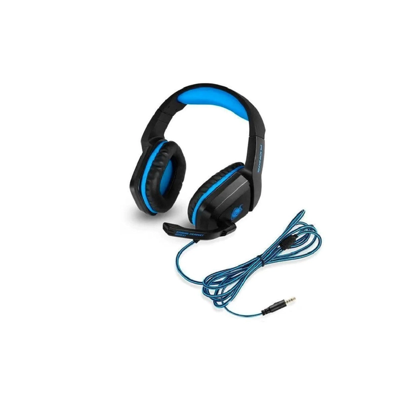 AUDÍFONOS GAMER IMPORTCLICK HEADSET TEC.316 ESTÉREO AZUL CONECTOR JACK 3.5MM - 2