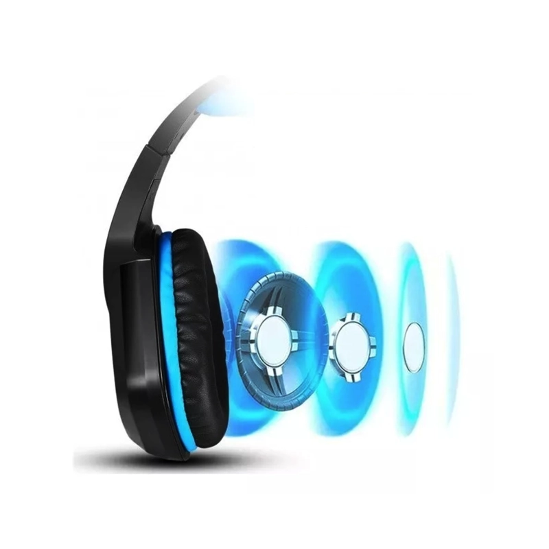 AUDÍFONOS GAMER IMPORTCLICK HEADSET TEC.316 ESTÉREO AZUL CONECTOR JACK 3.5MM - 4